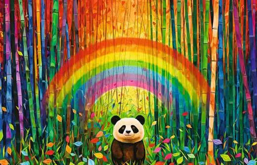 Jigsaw Puzzle Bamboo Panda - 200 Pieces