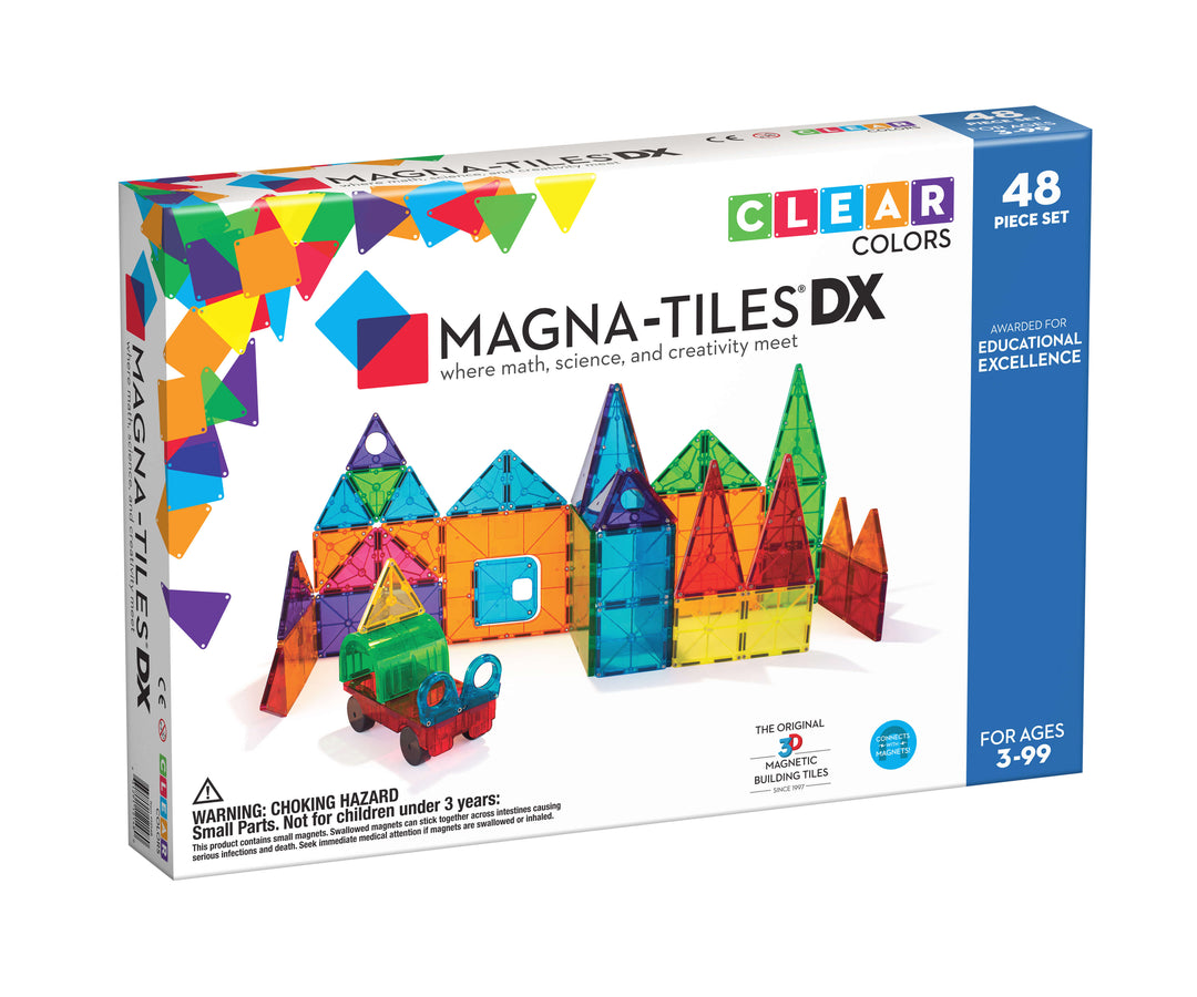 Magna-Tiles Clear Colors Magnetic Building Sets