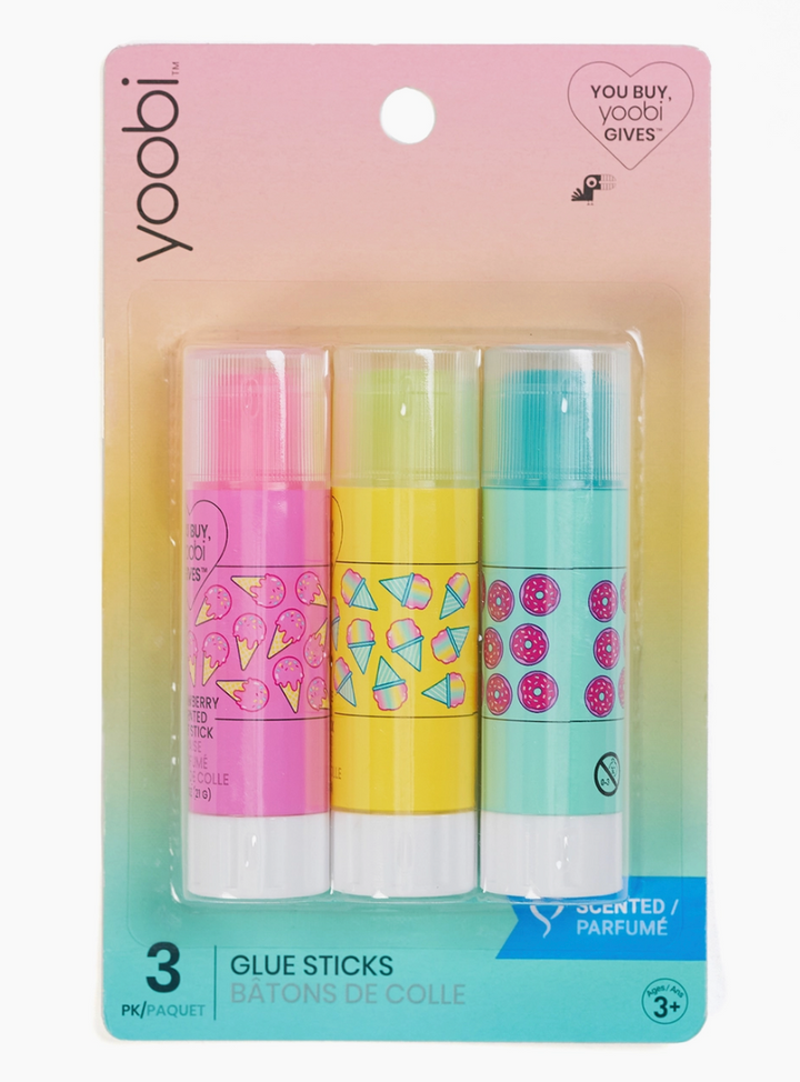 Yoobi Glue Stick Round Multicolor Enchanted Dreams