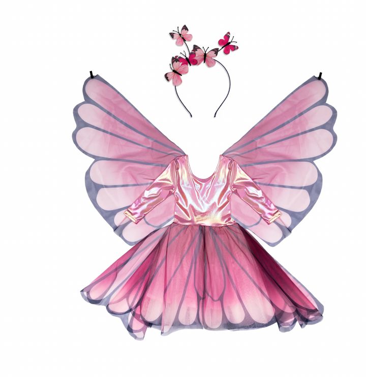 Butterfly Twirl Dress with Wings