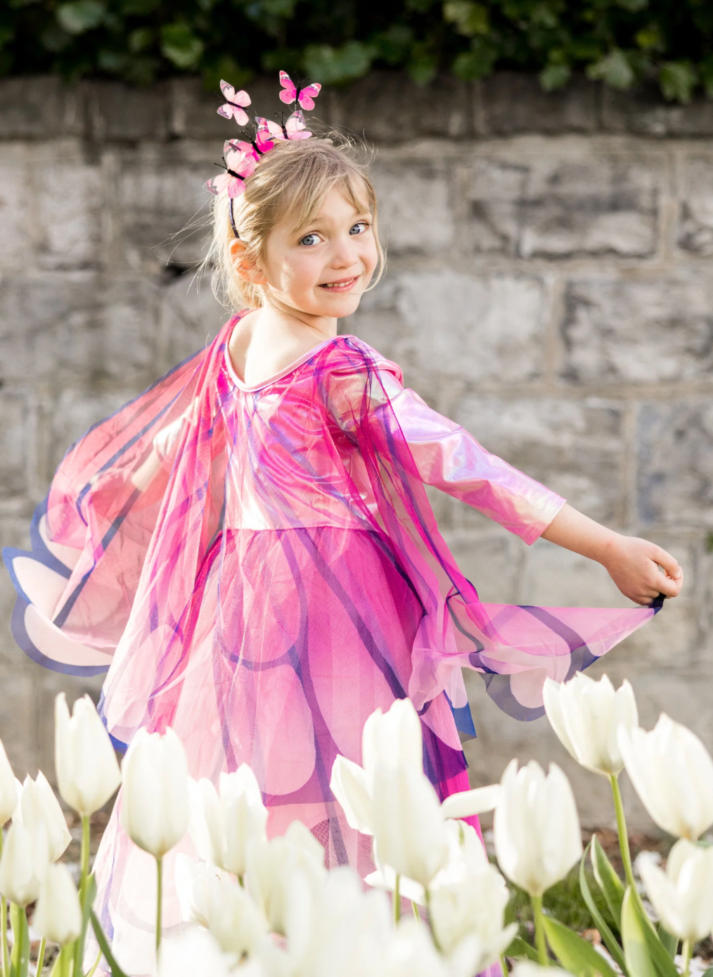 Butterfly Twirl Dress with Wings