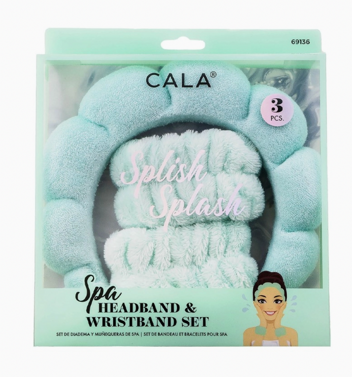 Spa Headband & Wristband Set