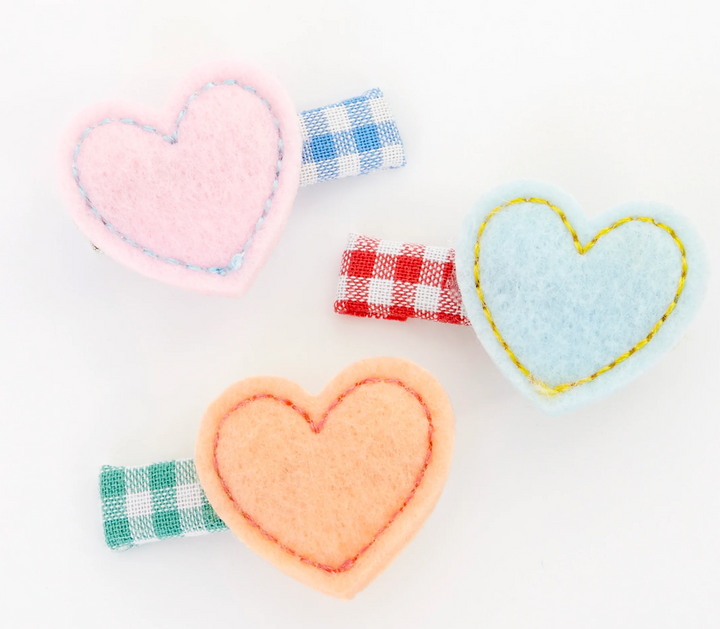 Felt Heart Hair Clip-Single