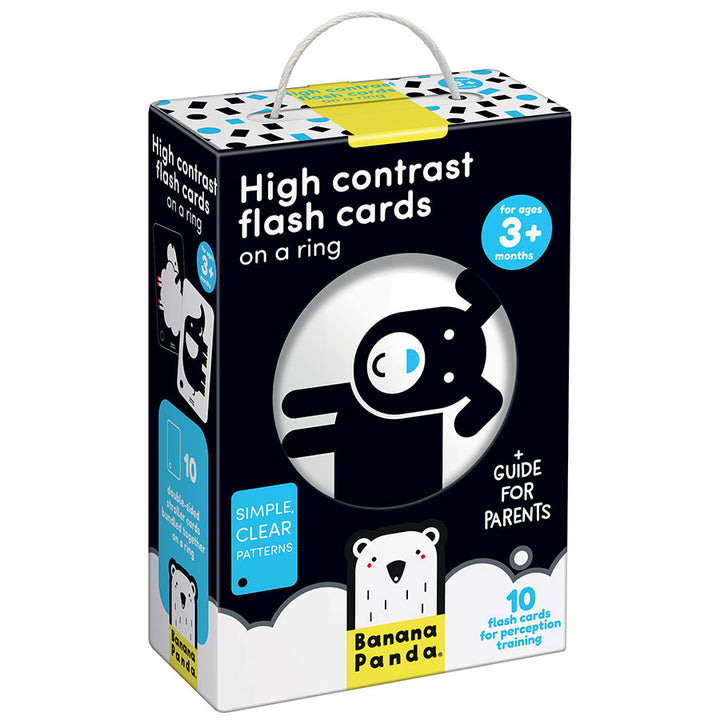 High Contrast Flash Cards on a Ring