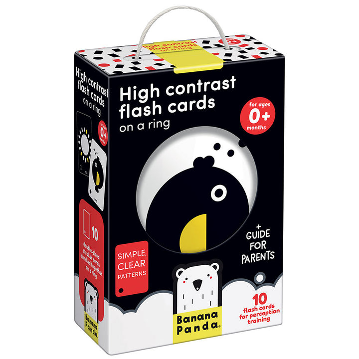 High Contrast Flash Cards on a Ring