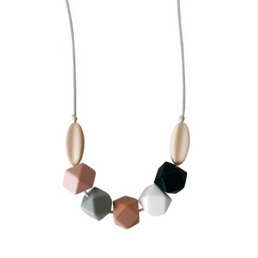 Organic Beechwood and Silicone Teething Necklace