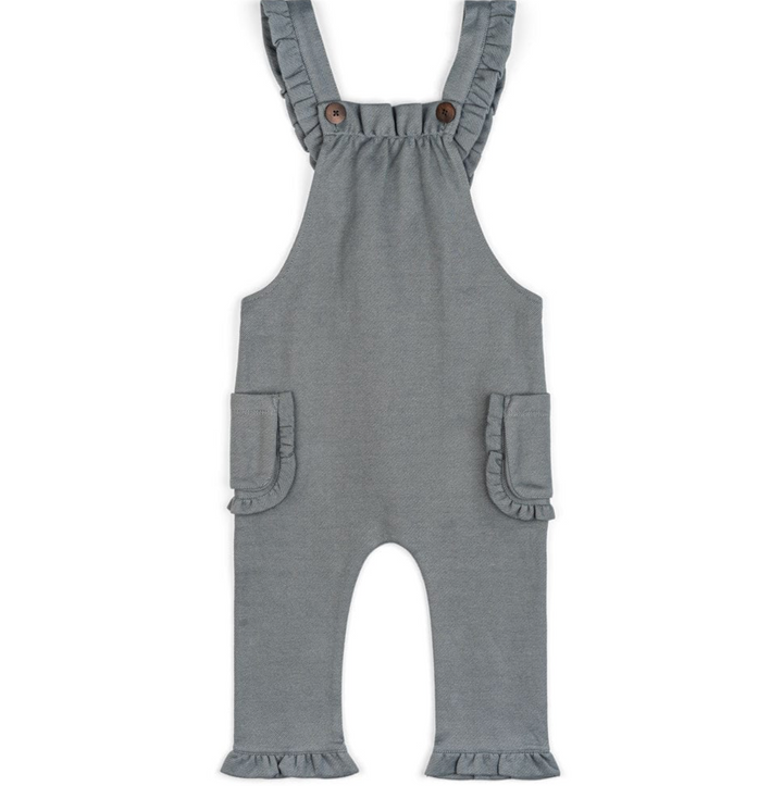 Organic Ruffle Overalls