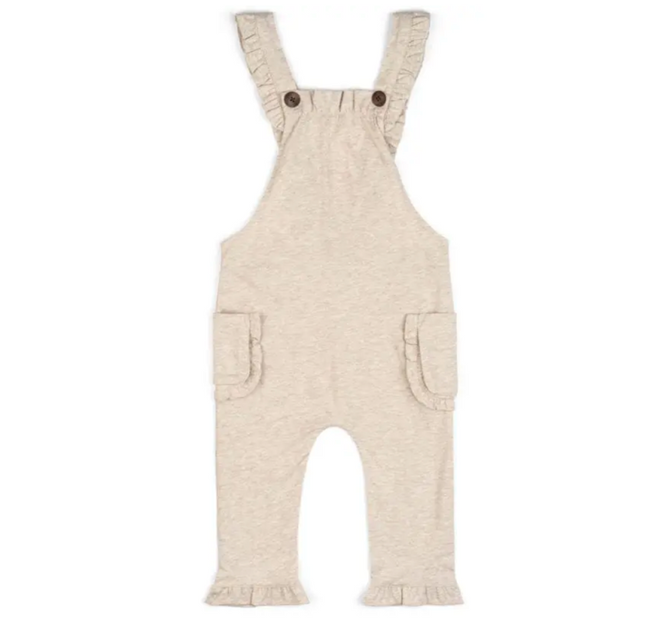 Organic Ruffle Overalls