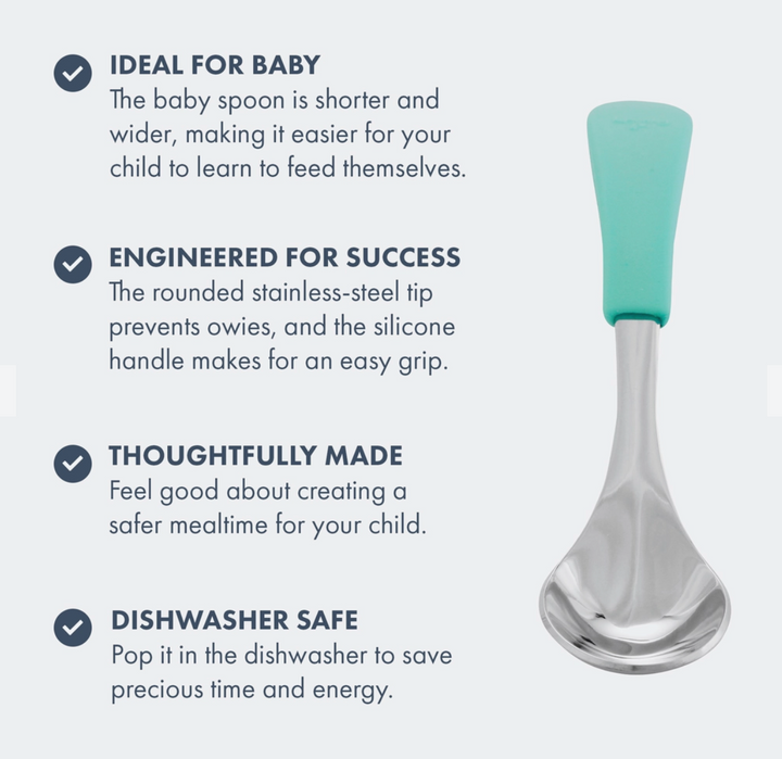 S. Steel & Silicone Spoon Set