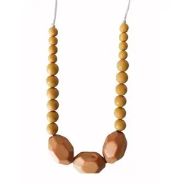 Organic Beechwood and Silicone Teething Necklace